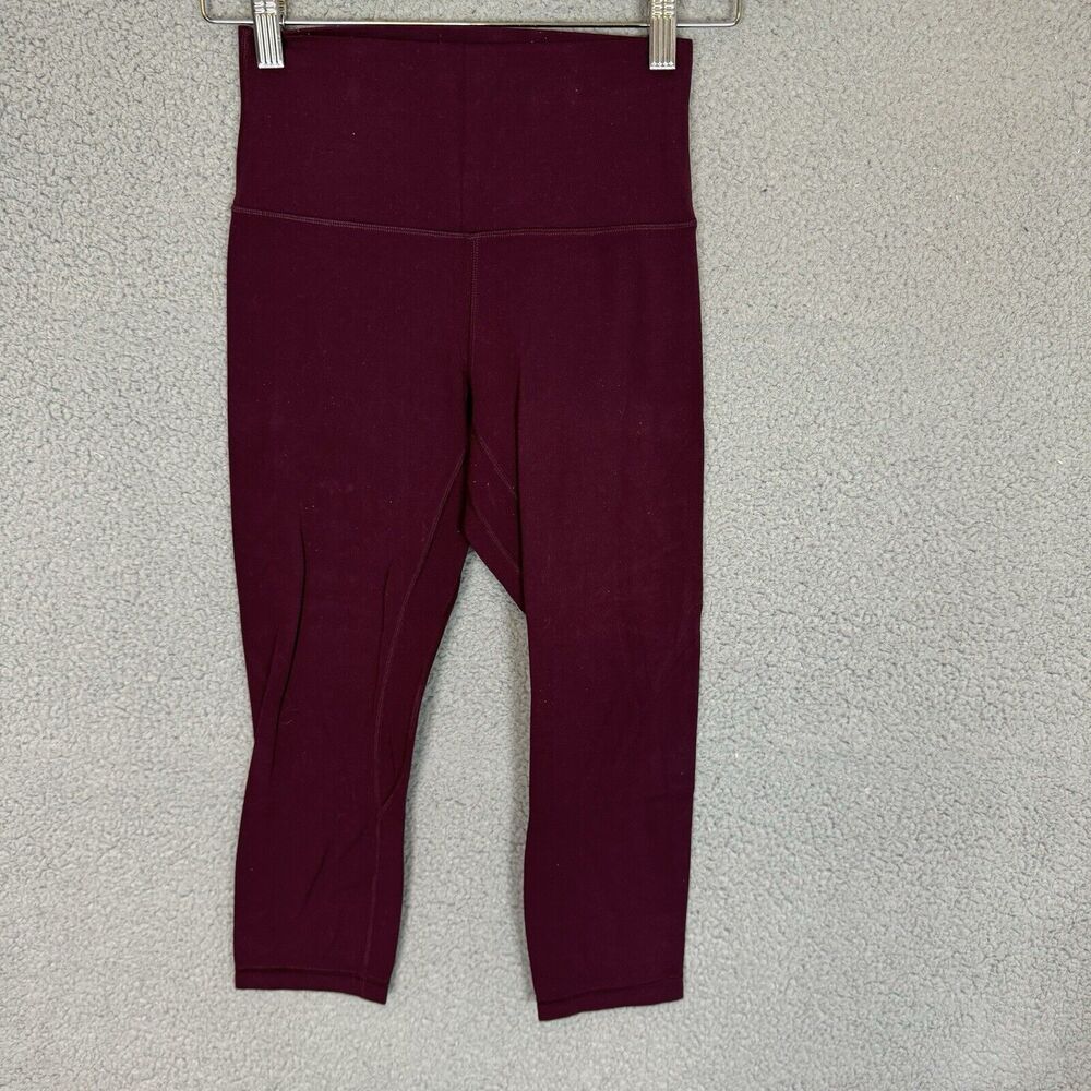 Lululemon Align High-Rise Crop 20” Maroon Leggings Size 4